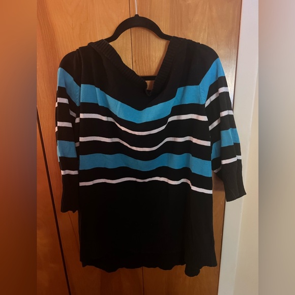 Chaps drop shoulder striped sweater size 3x - Picture 5 of 7
